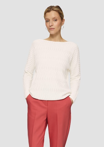 s.Oliver BLACK LABEL Pullover in Beige: Vorderseite