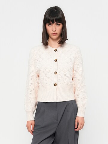 JDY Вязаная кофта 'JDYAMANDA' в Бежевый: спереди