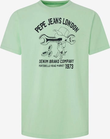 Pepe Jeans T-Shirt 'Cedric' in Grün: predná strana