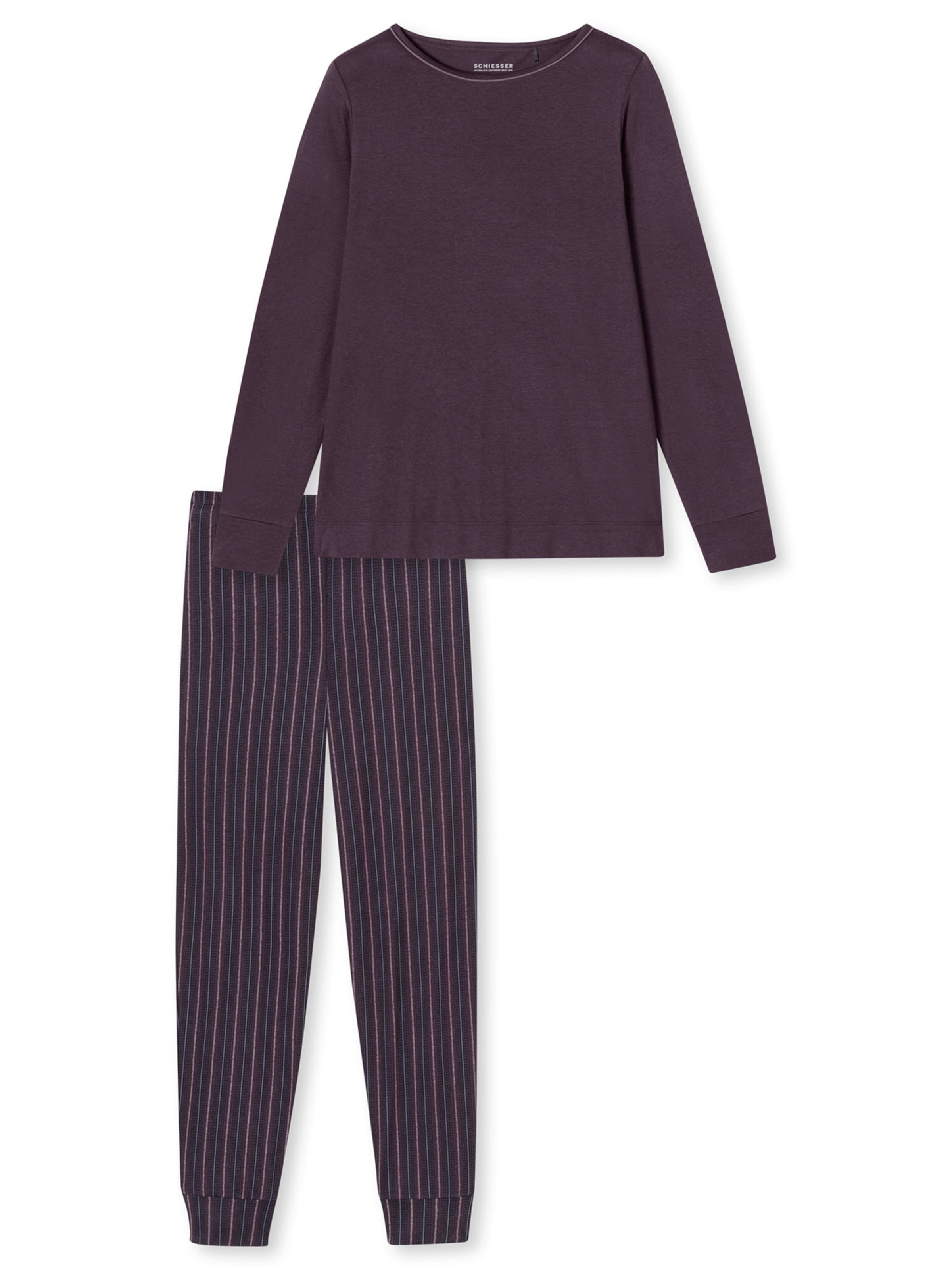 SCHIESSER Pyjama ' Comfort Nightwear ' in Lila: Vorderseite