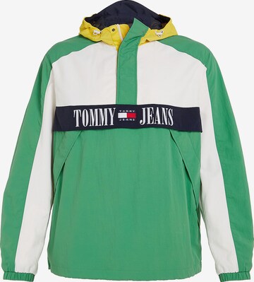 Tommy Jeans Plus Tussenjas 'Chicago' in Groen: voorkant