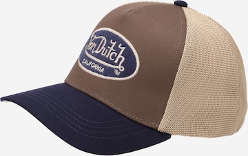 Cappello da baseball di Von Dutch Originals in marrone: frontale