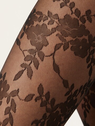 CALZEDONIA 40 DENIER FLOWERS in Schwarz
