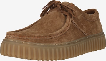 Chaussure à lacets 'Torhill' CLARKS en marron : devant