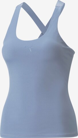 PUMA Sporttop in Blauw: voorkant