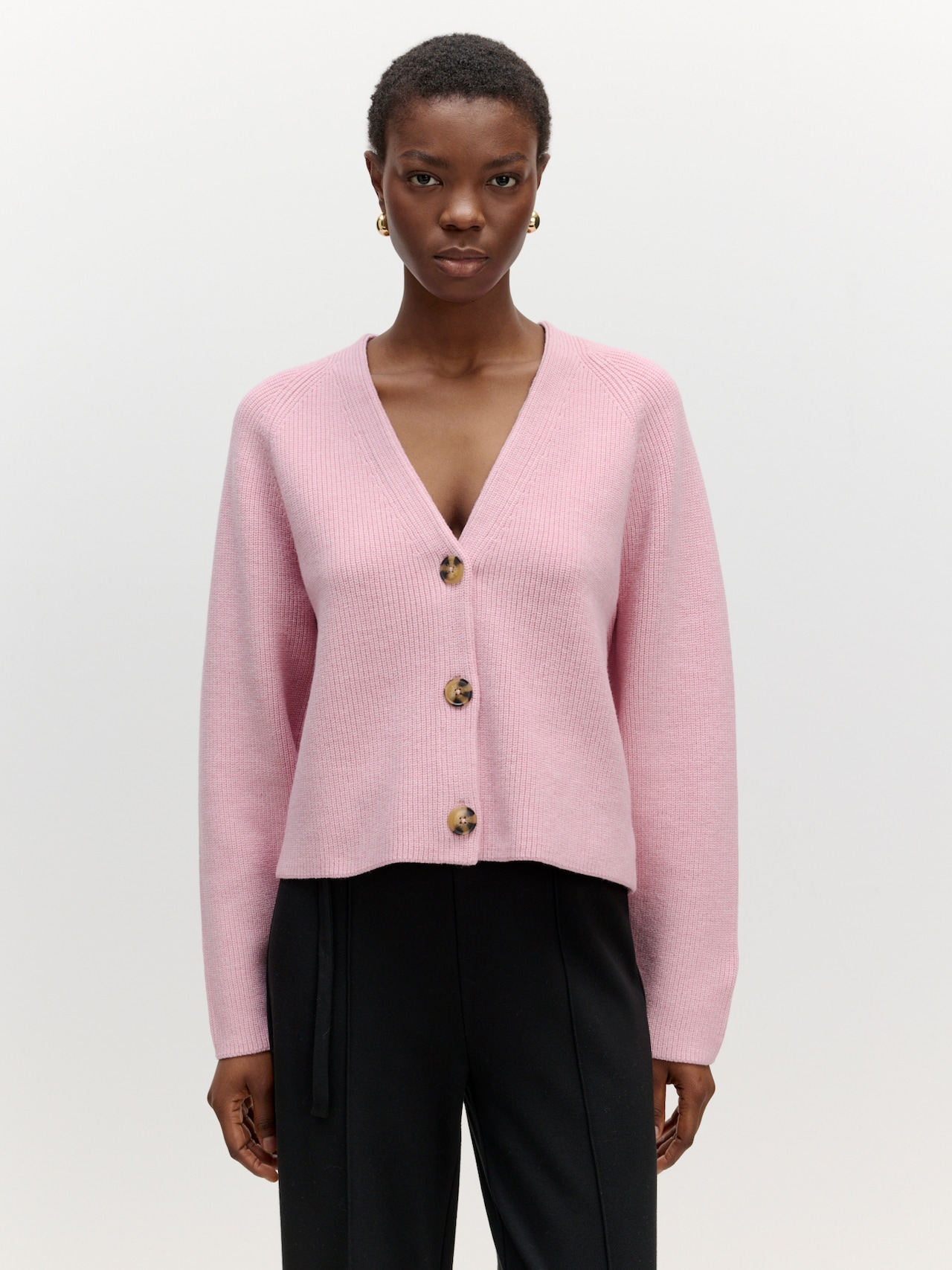EDITED Cardigan 'Logan' lyserød