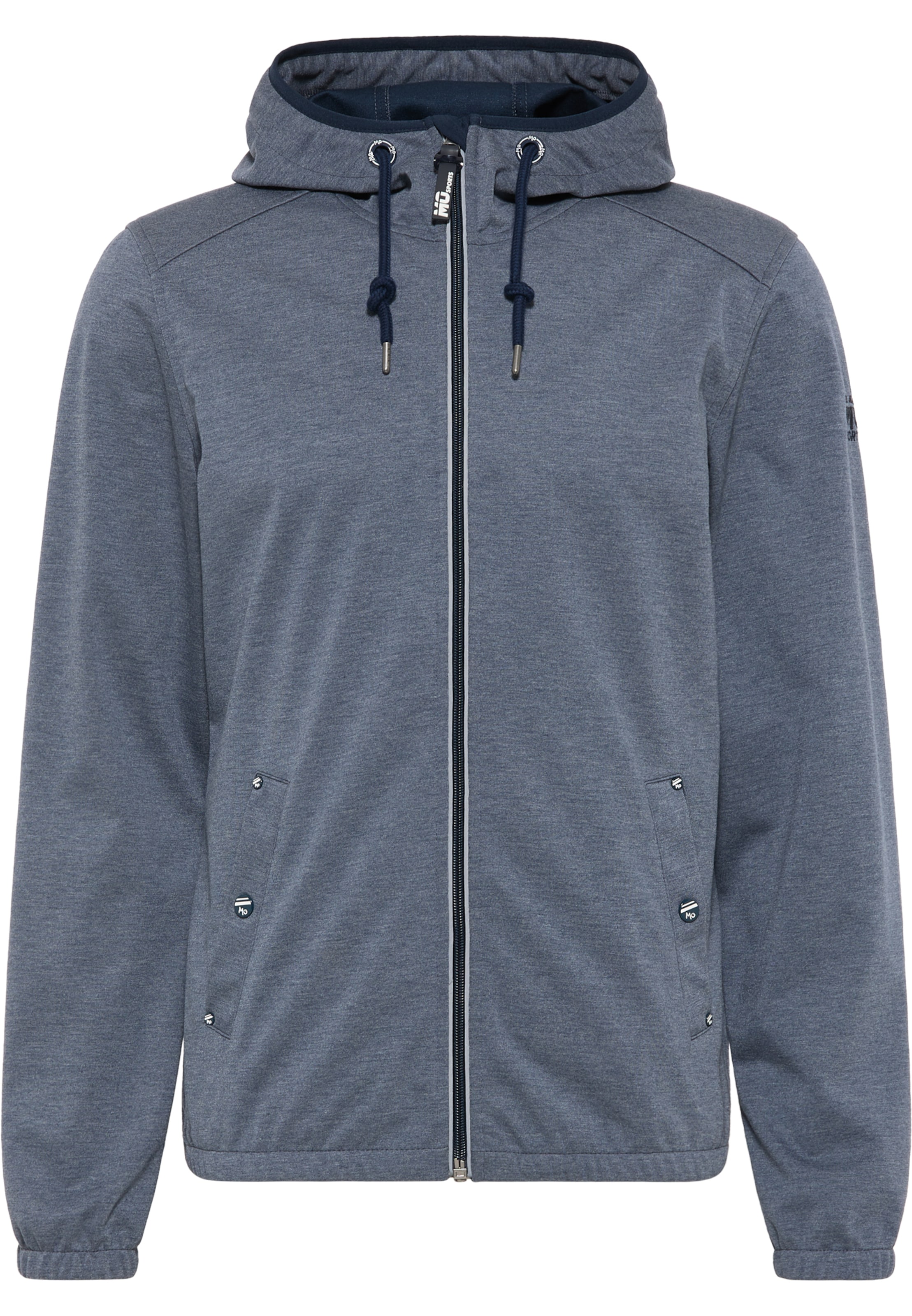 Mo SPORTS Weatherproof jacket in Blue: front