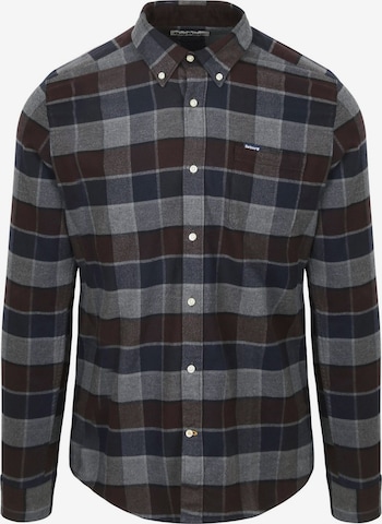 Coupe regular Chemise Barbour en bleu : devant