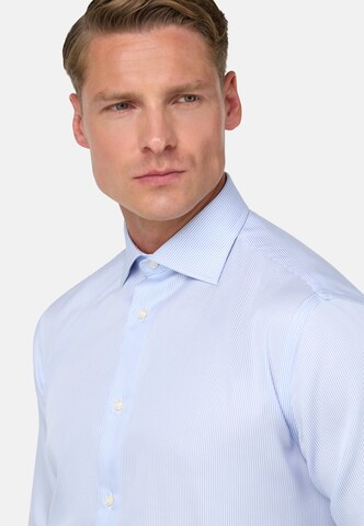 Coupe regular Chemise Boggi Milano en bleu