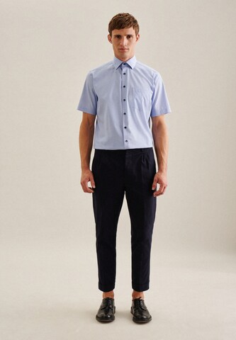 SEIDENSTICKER Comfort fit Button Up Shirt in Blue