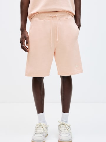 Pull&Bear Loose fit Trousers 'STWD' in Pink: front