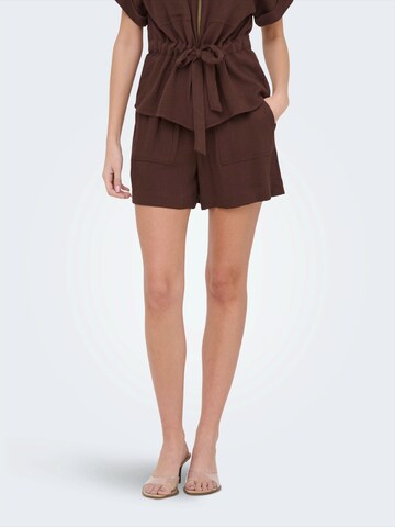 Regular Pantalon 'JDYMILLE' JDY en marron : devant