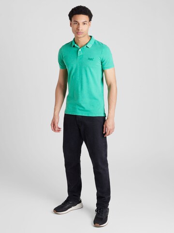 Superdry Poloshirt in Grün