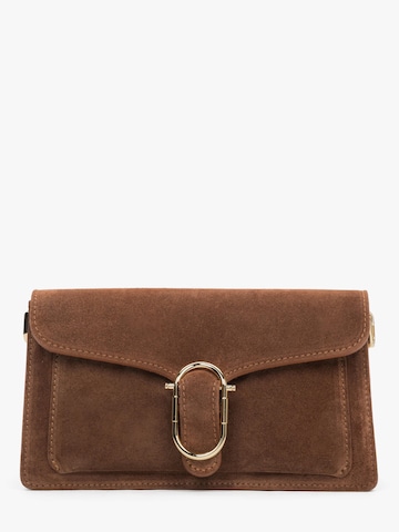 Estro Schultertasche '837'‌‌ in Braun: Vorderseite