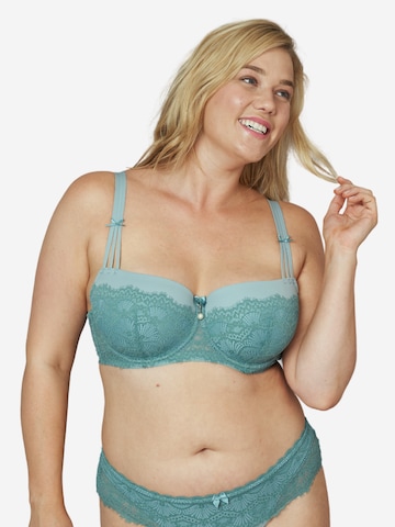 SugarShape Balconette Bra 'Jill' in Green: front