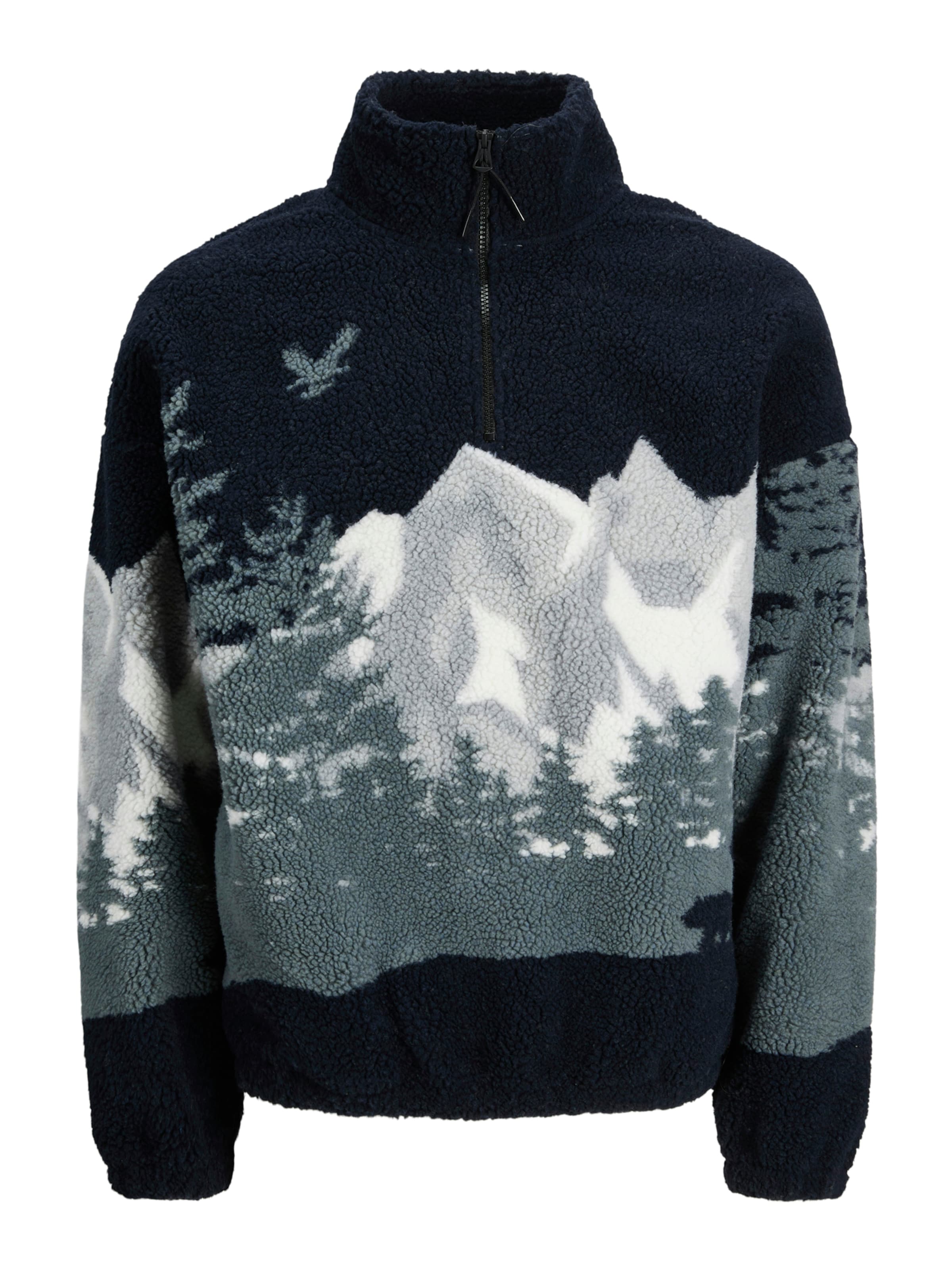 JACK & JONES Sweater 'JORBEAR MOUNTAIN' in Blue: front