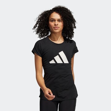 ADIDAS PERFORMANCE Functioneel shirt in Zwart: voorkant