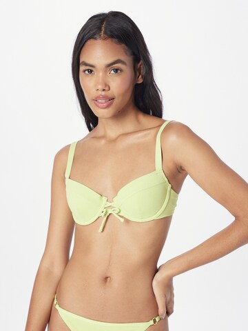 Balconcino Top per bikini 'Fiji' di Hunkemöller in verde: frontale