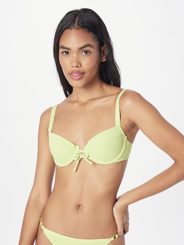 Hunkemöller Balconette Bikinitop 'Fiji' in Grün: predná strana