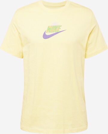 Tricou 'SPRING BREAK SUN' de la Nike Sportswear pe galben: față