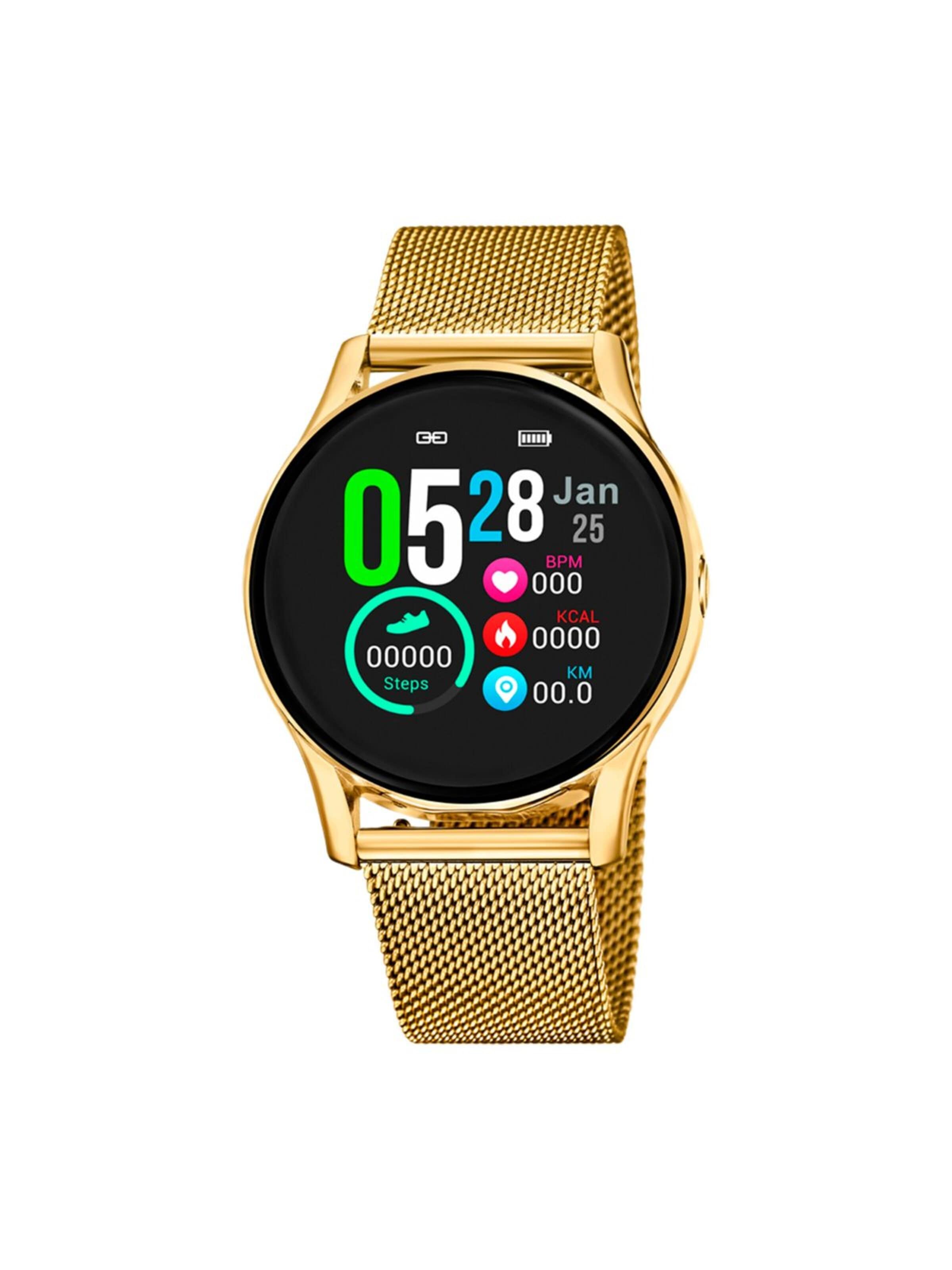 Lotus Digitaluhr‌ in Gold: Vorderseite