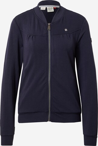 Ragwear Zip-Up Hoodie 'KENIA' in Blue: front