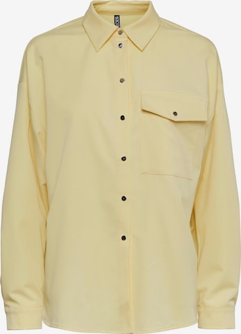 PIECES Blouse 'Abby' in Yellow: front
