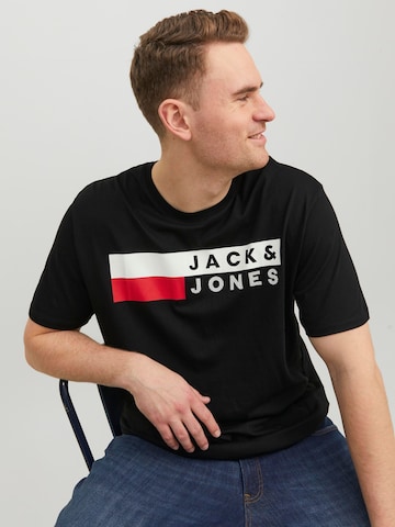 T-Shirt 'JJECorp' Jack & Jones Plus en noir