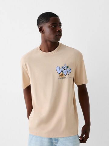 Bershka T-shirt i beige