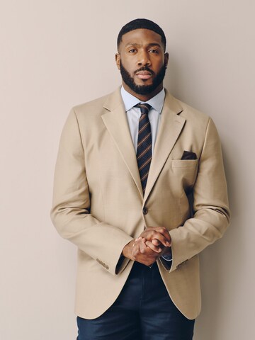 Slim fit Giacca business da completo 'N. Premium' di Next in beige: frontale