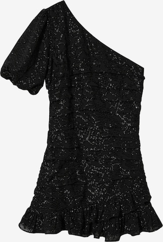 Robe de cocktail 'Flac' MANGO en noir : devant