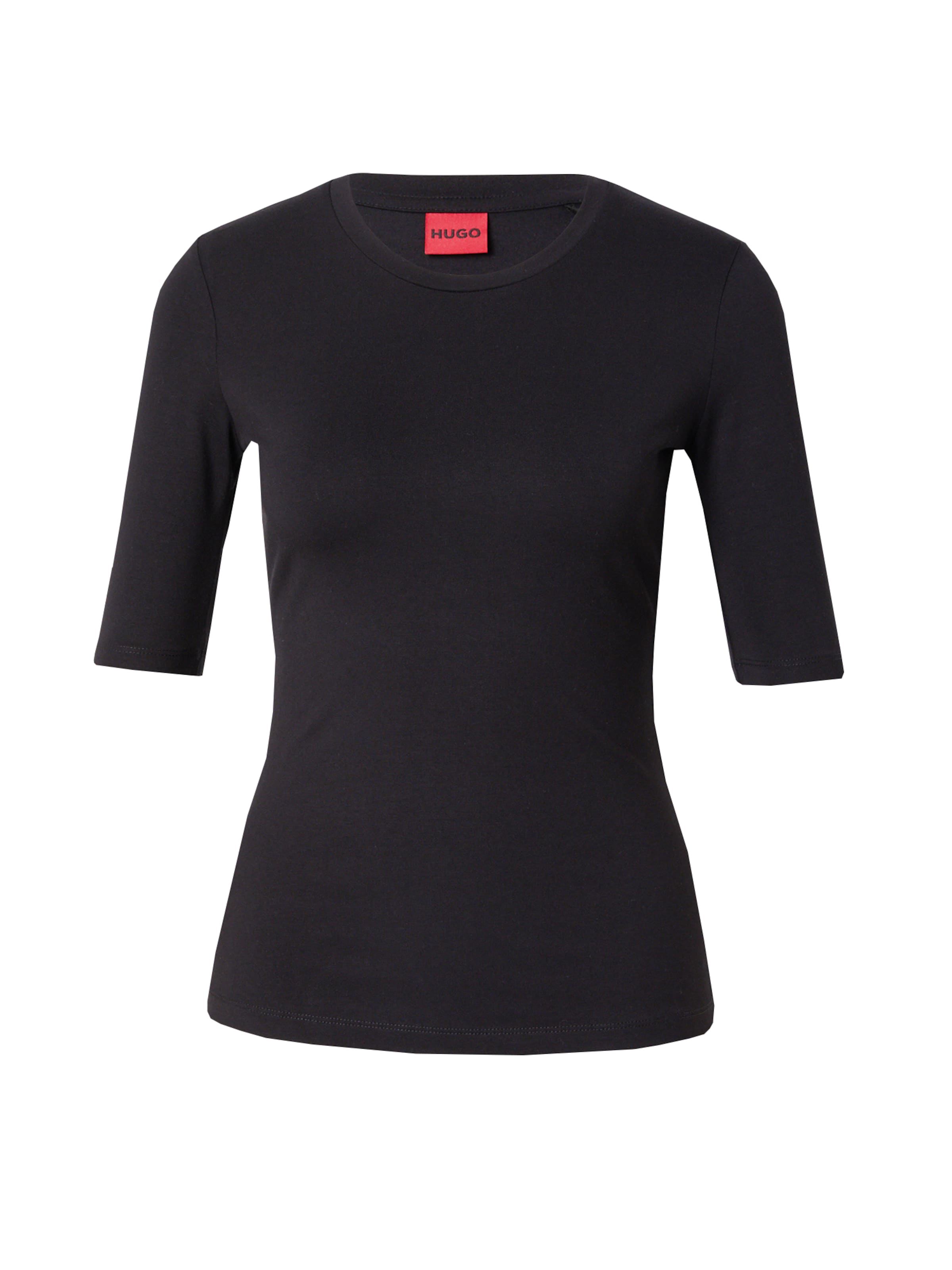 HUGO Tričko 'Darnelia' – černá: přední strana
