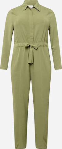 ONLY Carmakoma - Jumpsuit 'METTA' en verde: frente