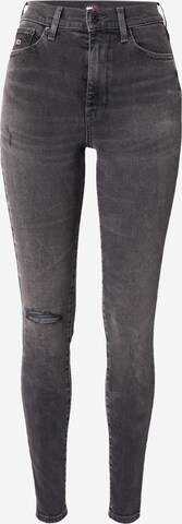 Skinny Jean 'SYLVIA HIGH RISE SKINNY' Tommy Jeans en gris : devant