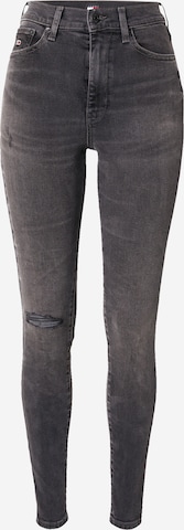 Tommy Jeans Skinny Jeans 'SYLVIA' in Grey: front