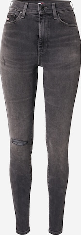 Tommy Jeans Skinny Jeans 'SYLVIA' in Grijs: voorkant