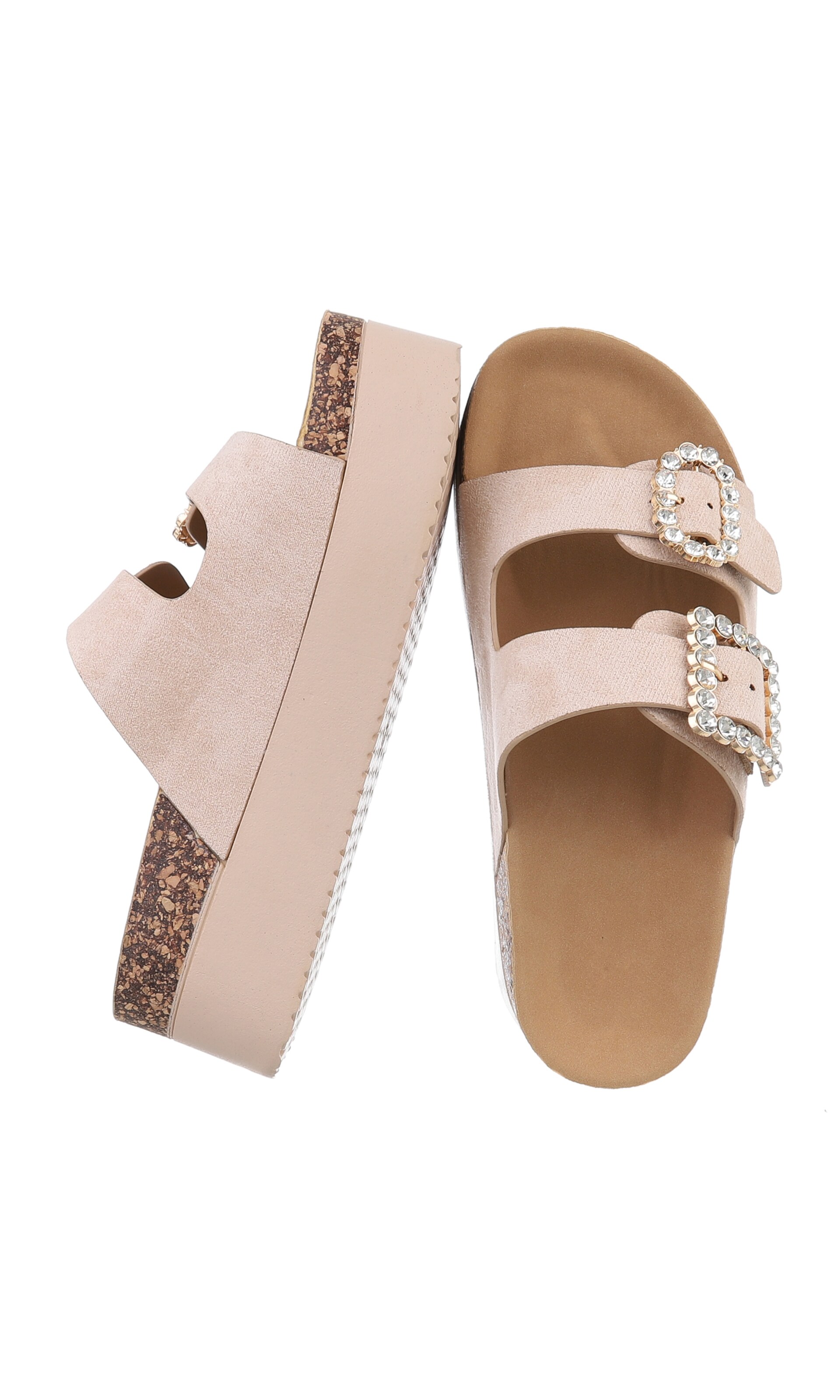 Ital-Design Pantolette in Beige