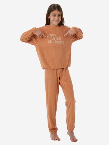 SCHIESSER Pajamas ' Nightwear ' in Orange