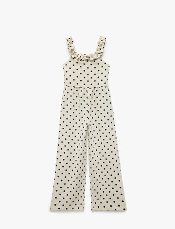 Koton Dungarees in Beige: front
