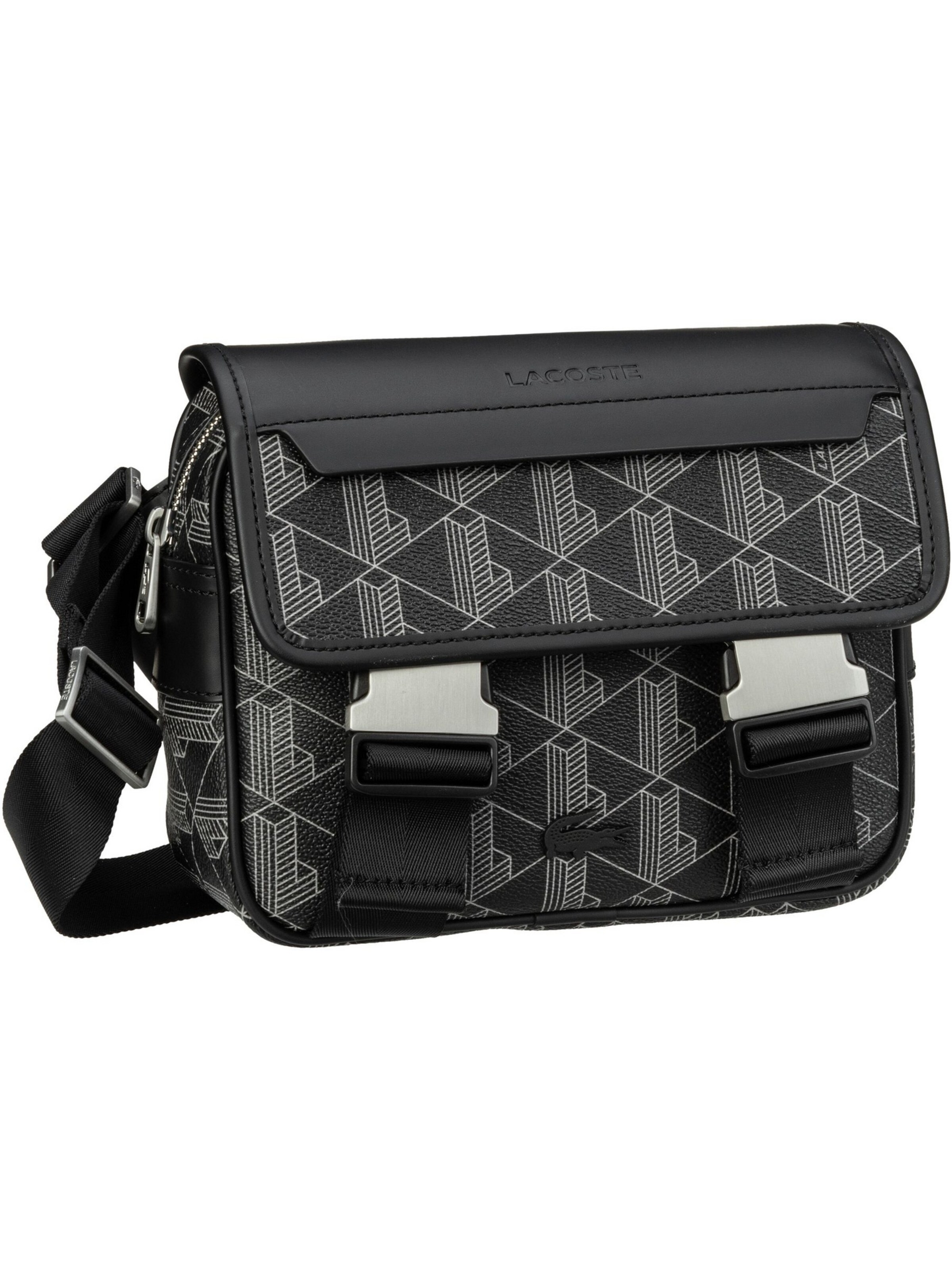 LACOSTE Crossbody Bag 'The Blend' in Black: front
