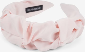 styleBREAKER Hair jewelry 'Haarreif geflochten in Rüschen Optik' in Pink: front
