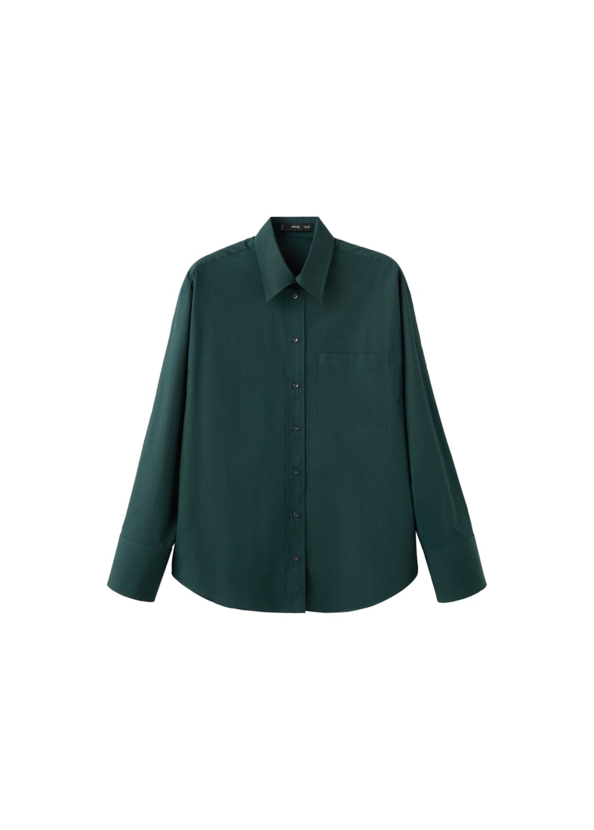 MANGO Blouse 'Keta' in Green: front