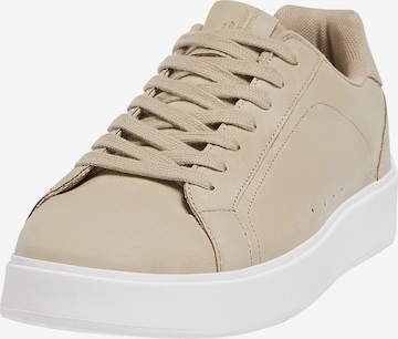 Baskets basses Pull&Bear en beige : devant