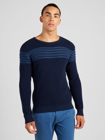 ABOUT YOU Sweater 'Emre' in Blue: front