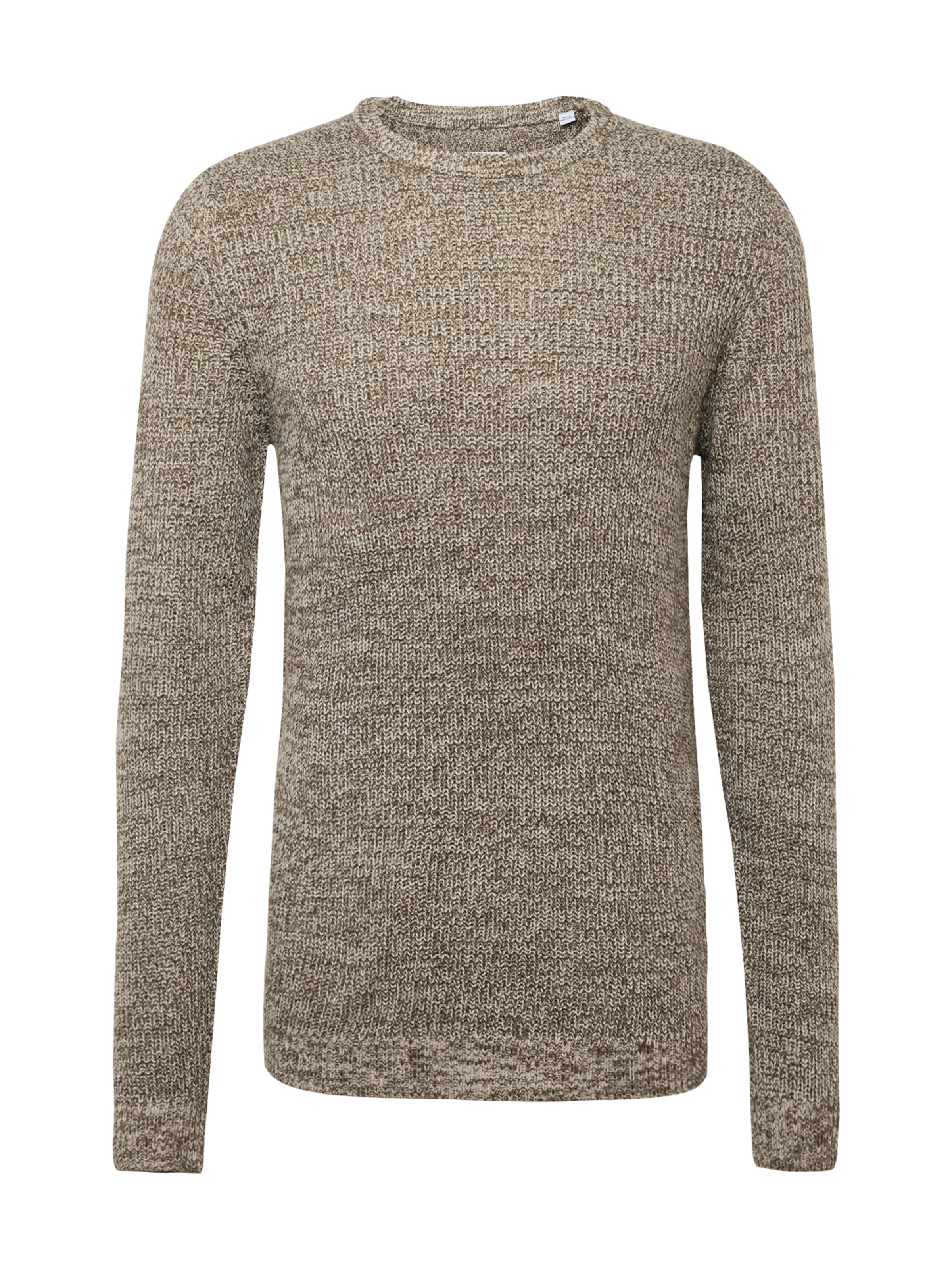 JACK & JONES Pulóver 'JJELewis' - bézs: elől