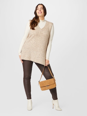 ONLY Carmakoma Pullover 'VENEDA' i beige