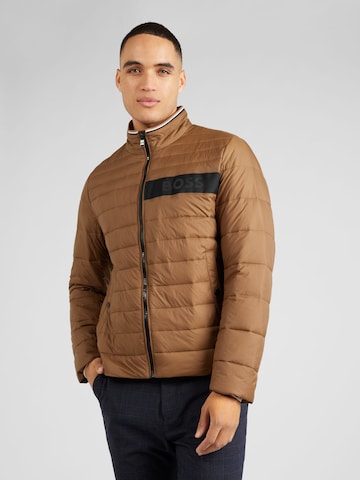 BOSS Between-season jacket 'Darolus' in Brown: front