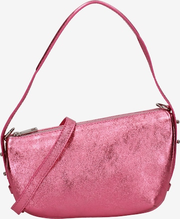 Sac bandoulière Roberta Rossi en rose : devant