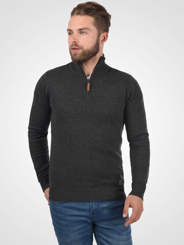 BLEND Strickpullover 'Robin' in Grau