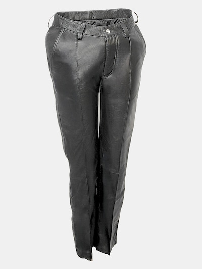 Be  Noble Pleated Pants 'Lederhose als elegante Bundfaltenhose' in Black, Item view